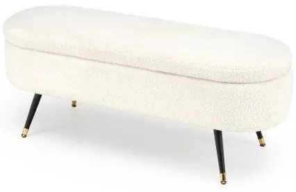 Panca con vano portaoggetti AVEIRO 46x120 cm bianco