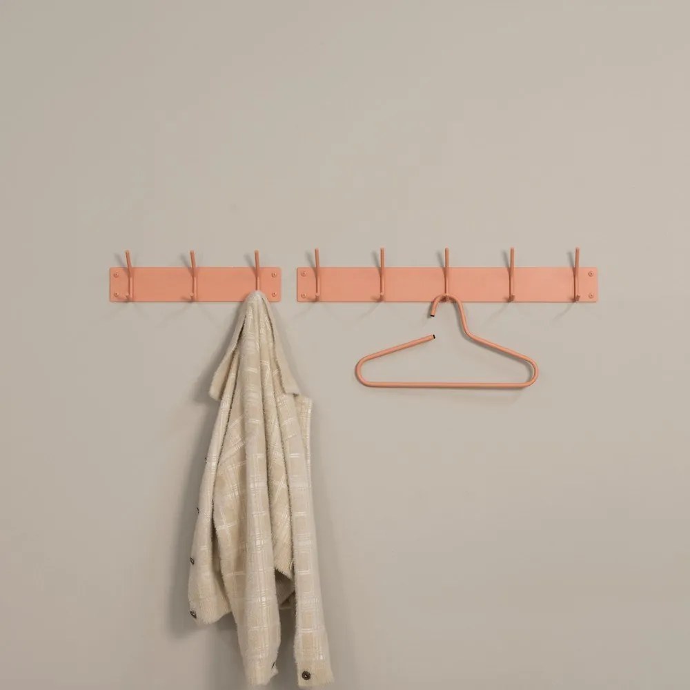 Attaccapanni da parete color salmone in metallo 40 cm Fusion – Spinder Design