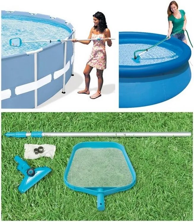 1pz Kit Pulizia Per Piscina Max Cm.488