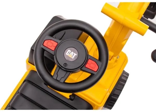 Bici a spinta scavatore CAT 2xAA giallo/nero