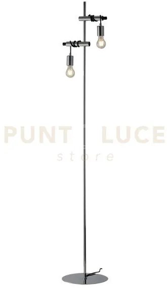 Piantana admiral cromo 2 luci attacco e27 30x165cm