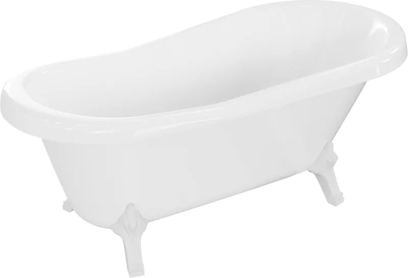 Mexen Retro vasca da bagno free-standing 150 x 73 cm, bianca, gambe bianche - 53251507300-20