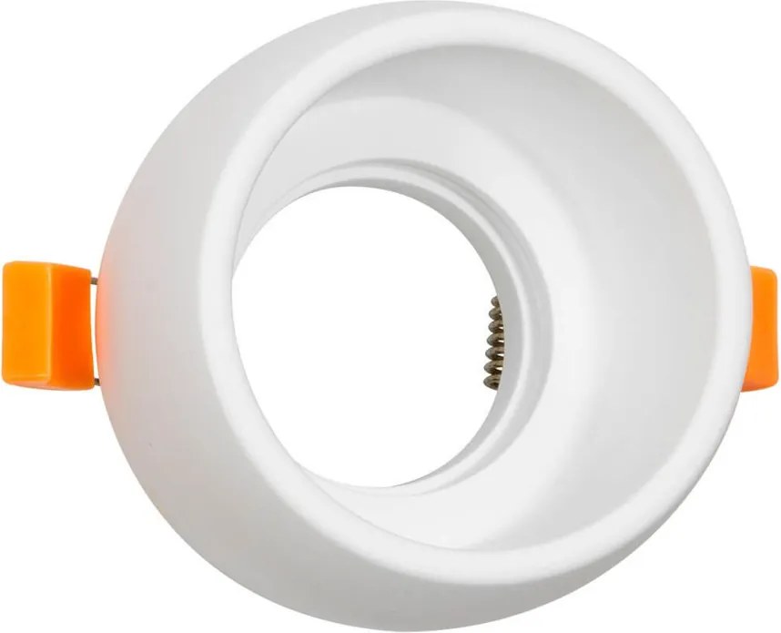 Portafaretto GU10 e MR16 in Gesso Pitturabile Tondo Foro Ø65mm