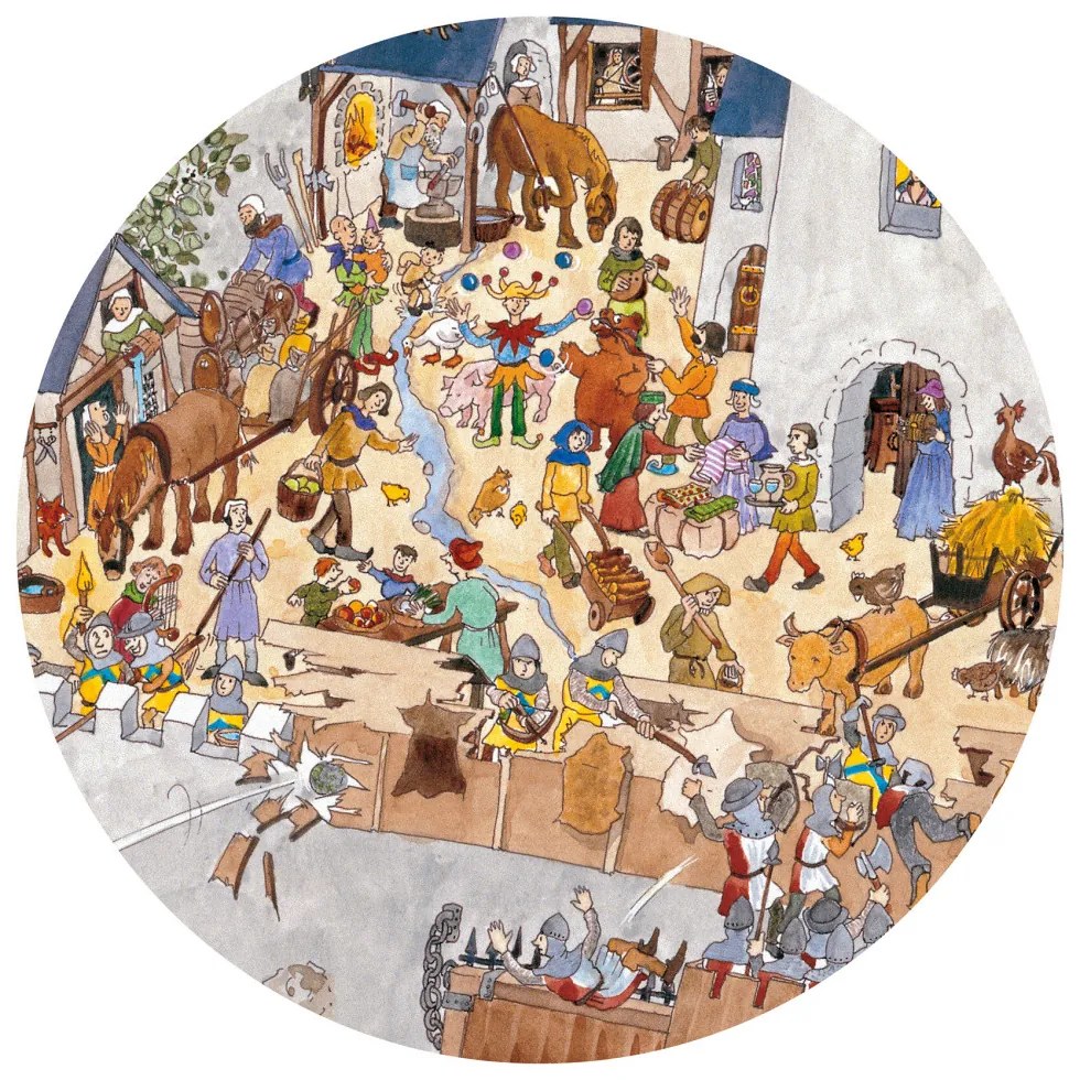 Puzzle - cavalieri - 100 pezzi
