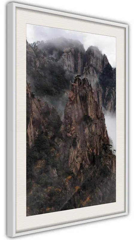 Poster  Mountain Ridge  Cornice Quadri Cornice nera, Larghezza x Altezza Home decor 20x30