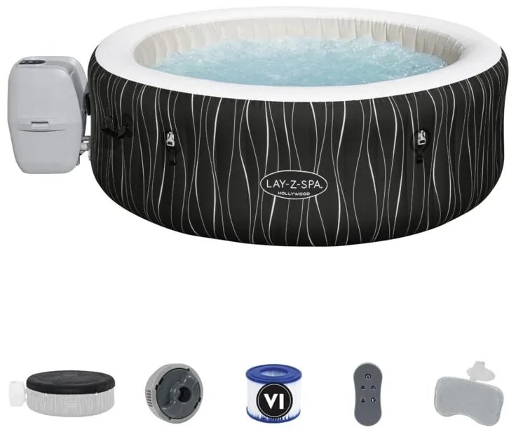 Bestway 60059 Minipiscina idromassaggio gonfiabile Hollywood Lay-Z-Spa AirJet