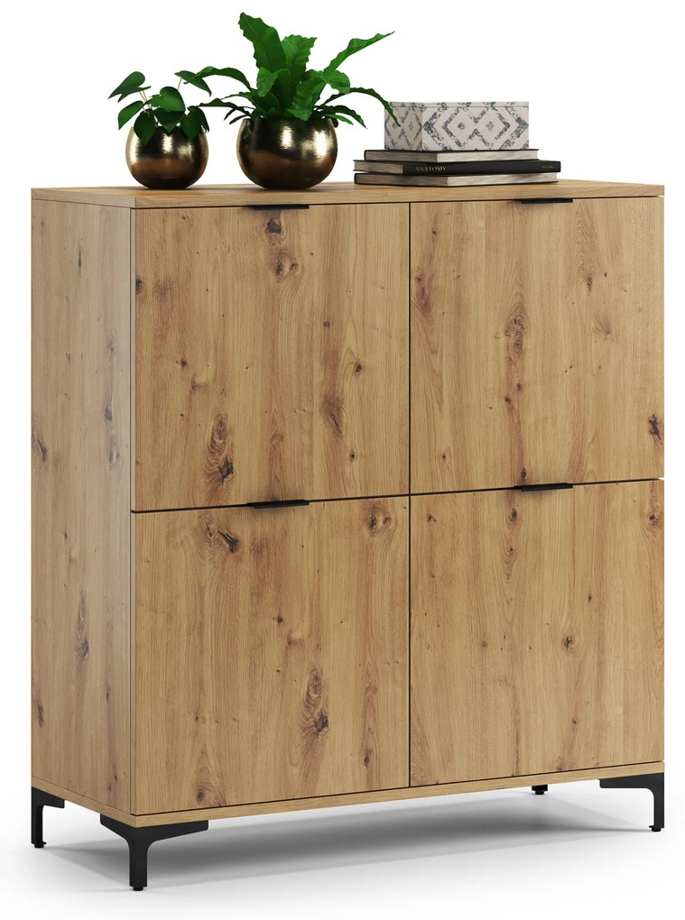 Comò LANA K-100 Rovere Artisan - MOBILE A 4 ANTE