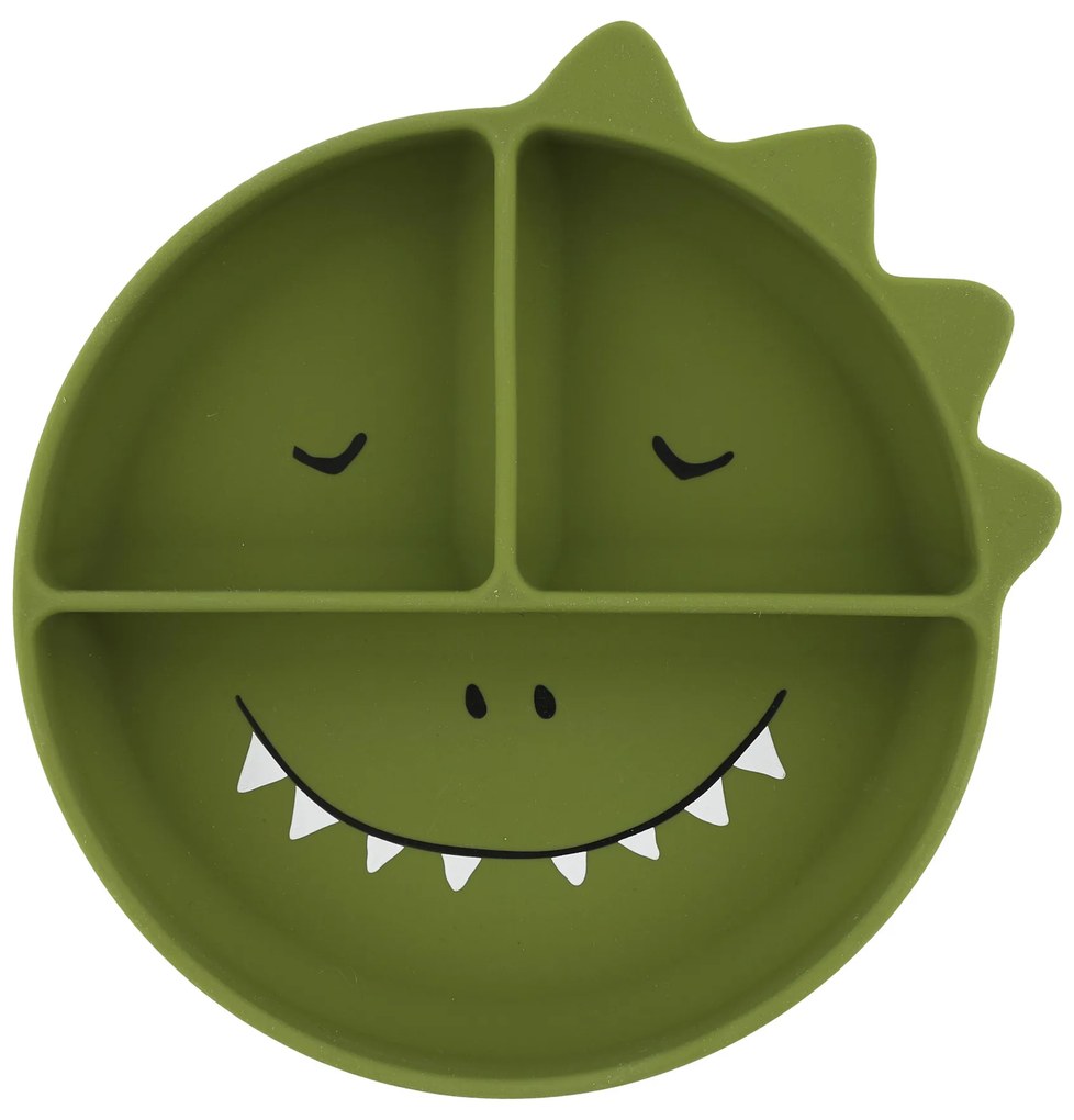 Piatto in silicone con ventosa Mr. Dino