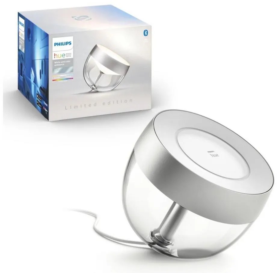 Philips - Lampada da tavolo LED RGB Hue IRIS LED/10W/230V argento