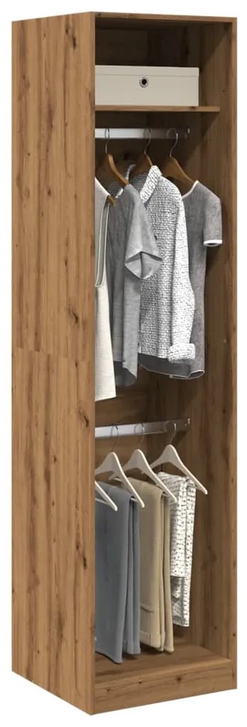 Armadio Rovere Artigianale 50x50x200 Cm İn Legno Multistrato /