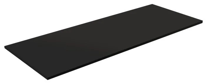 Top per lavabo Compatech VISOBATH L 121 x H 1.2 x P 46 cm nero mdf, opaco