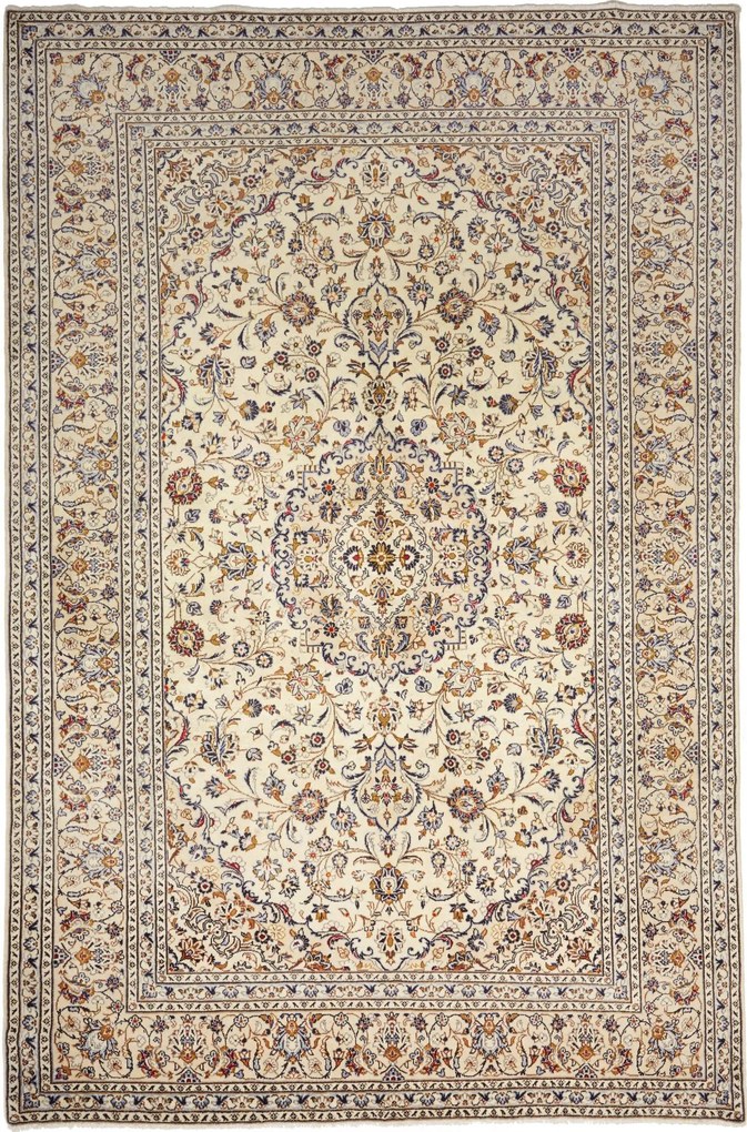 Kashan Tappeto persiano 210x310 Beige (Iran) Annodato A Mano