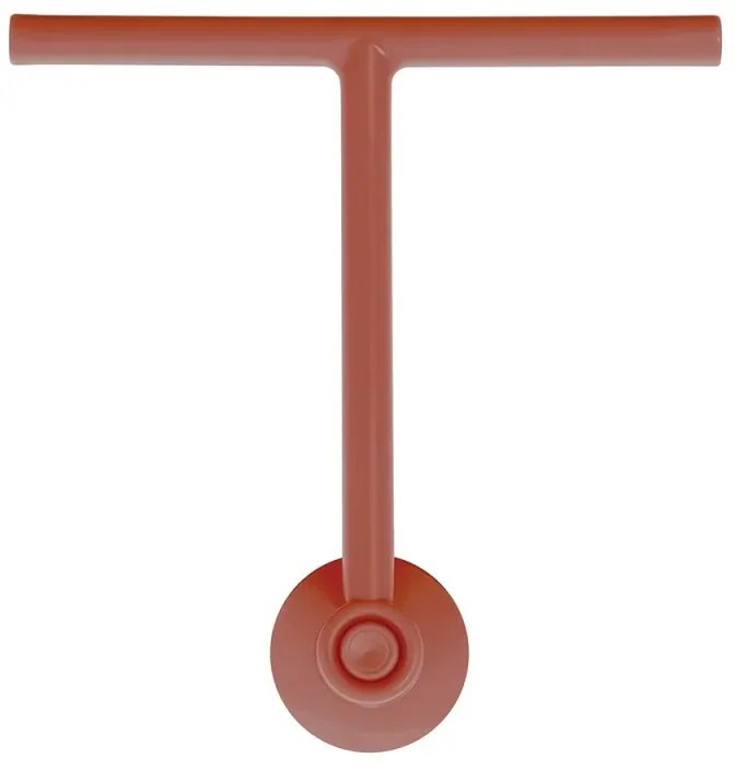 Tergivetro doccia rosso in plastica antigraffio con ventosa Spring