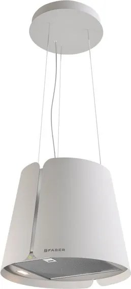 Cappa ad isola BEAT WH MATT F45 FABER bianco L 43 cm