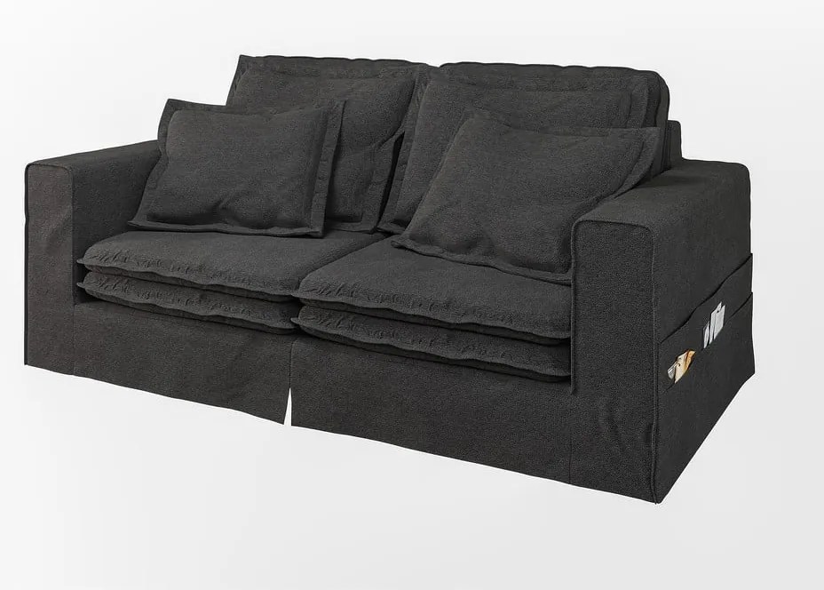 Divano nero 196 cm Nora – Ropez