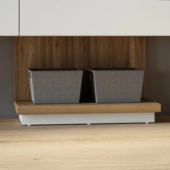 Base Per Mensola Lewis 60x30x40 Cm Effetto Legno Rovere Valencia Secret Grey