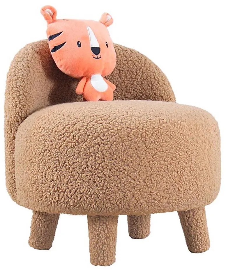 Poltroncina per bambini PIXI Ø 46 cm marrone