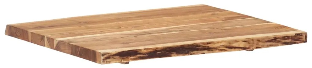 Piano del tavolo in legno massello di acacia 80x(50-60)x3,8 cm