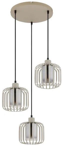 Globo 15758-3H - Lampada a sospensione con cavo ALFRED 3xE27/40W/230V