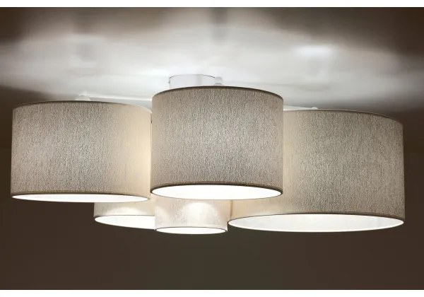 Duolla - Plafoniera ROLLER PENTO 5xE27/60W/230V oro