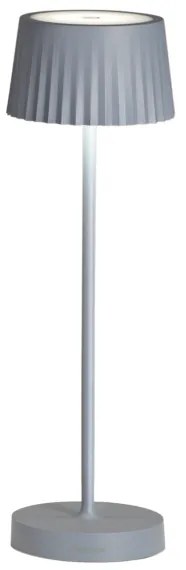 Lampada da tavolo LED 12x38 cm senza fili ricaricabile USB touch MACAO Blu Avion