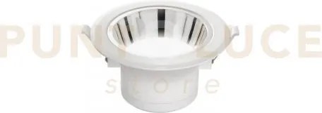 Incasso led mack bianco e cromo 15w 1650lm 3000k 15x8,1cm