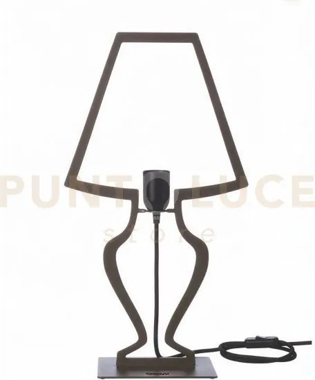 Lampada da tavolo design silhouette grande fango
