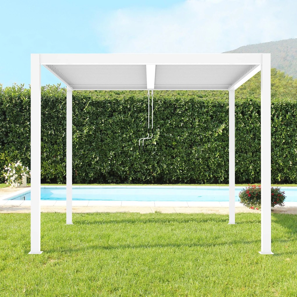 NIMBUS - pergola bioclimatica in alluminio 3 x 3 m