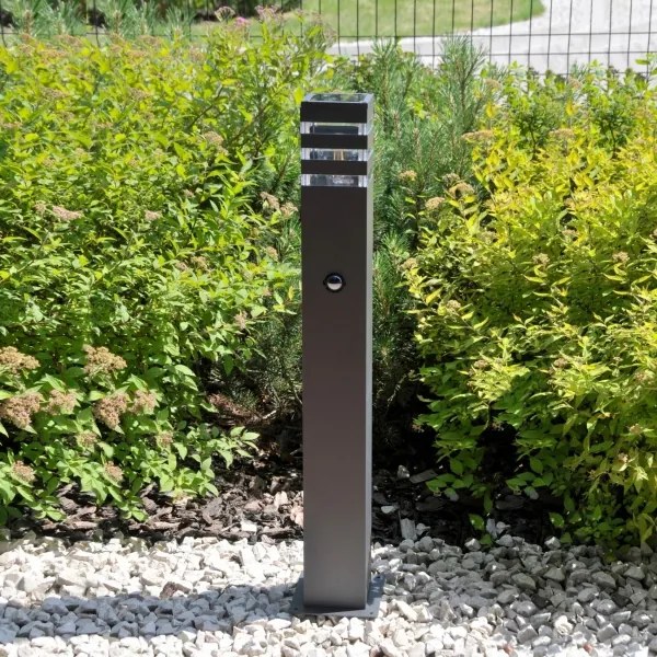 Lampada da esterno con sensore TEKSAS 1xE27/12W/230V IP44 74 cm antracite