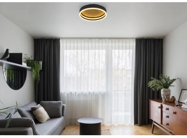 Globo 48460-24 - Plafoniera LED HEDI LED/24W/230V d. 30 cm nero