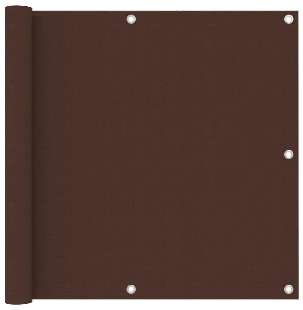 Paravento Balcone Marrone 90x400 Cm İn Tessuto Oxford /