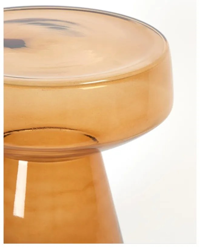 Tavolino rotondo in vetro ø 37 cm Dakwa - Light &amp; Living