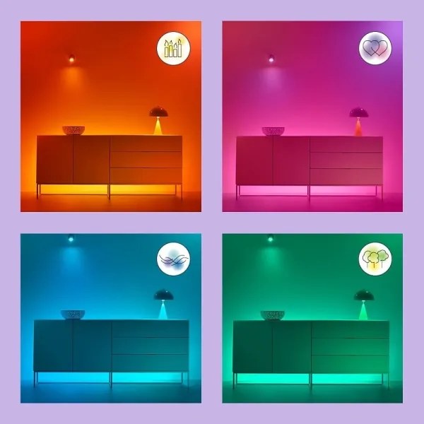 WiZ - Plafoniera LED RGB dimmerabile SUPERSLIM LED/22W/230V Wi-Fi nero