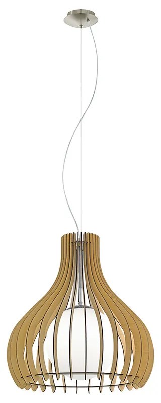 Lampadario Industrial Tindori 1 Luce Acciaio Grigio Opaco Diffusore Acero