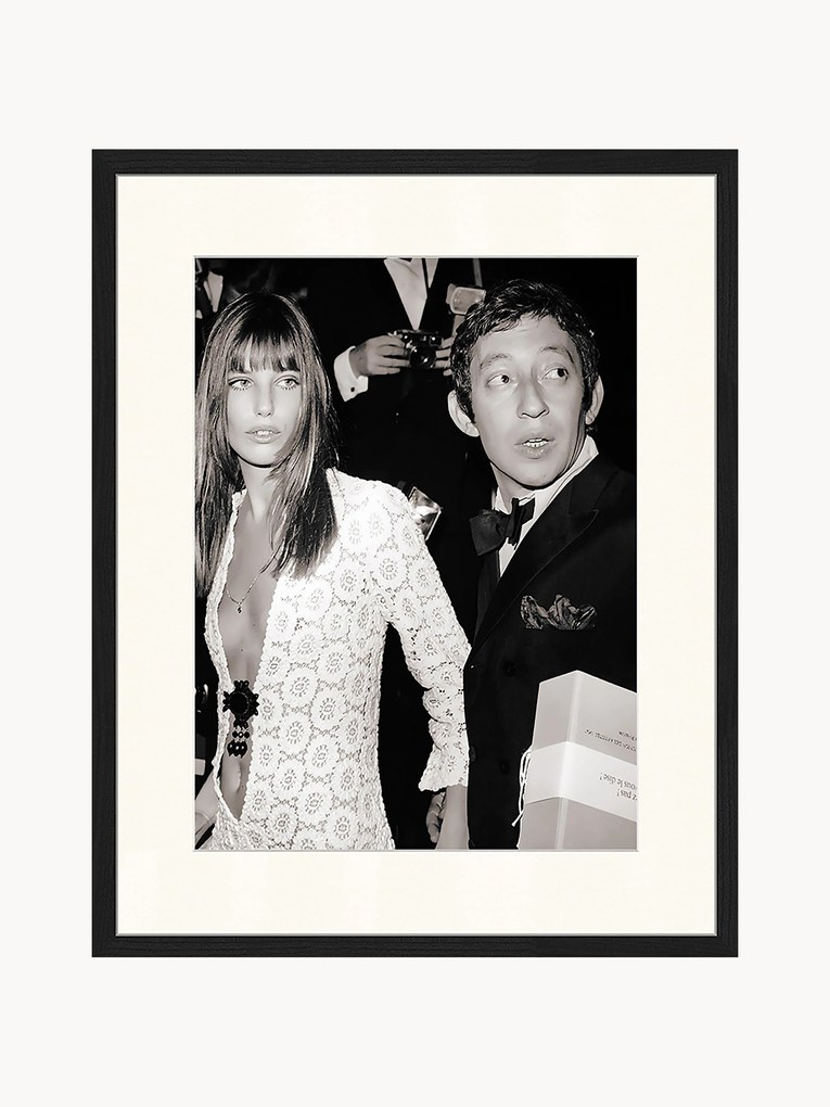 Fotografia incorniciata Serge Gainsbourg & Jane Birkin