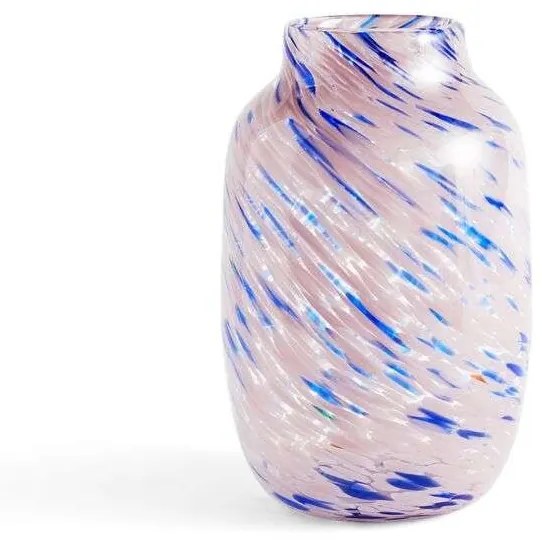 HAY - Splash Vase Round Large Light Pink/Blue Hay