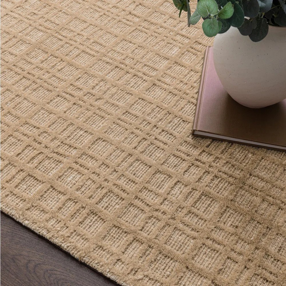 Tappeto beige tessuto a mano con lana 120x170 cm Thatch Honey - Asiatic Carpets