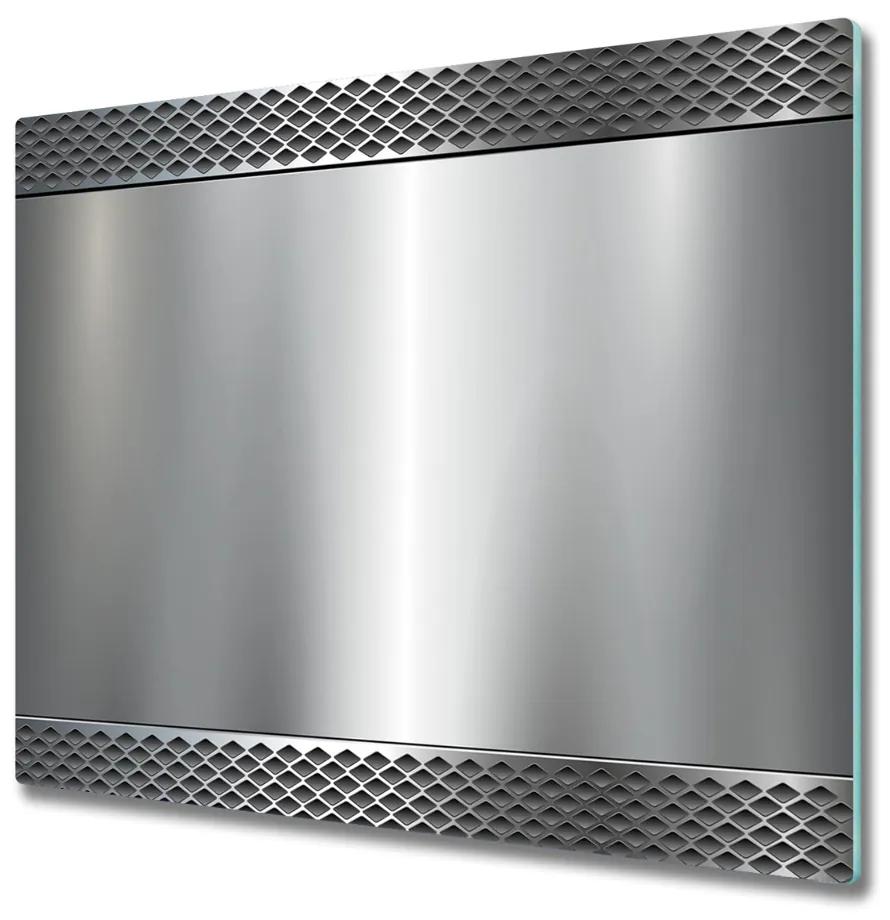 Tagliere in vetro Sfondo metallico 60x52 cm