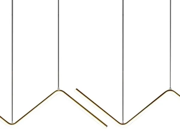 Lampadario LED a sospensione con filo VERTE 2xLED/11W/230V nero