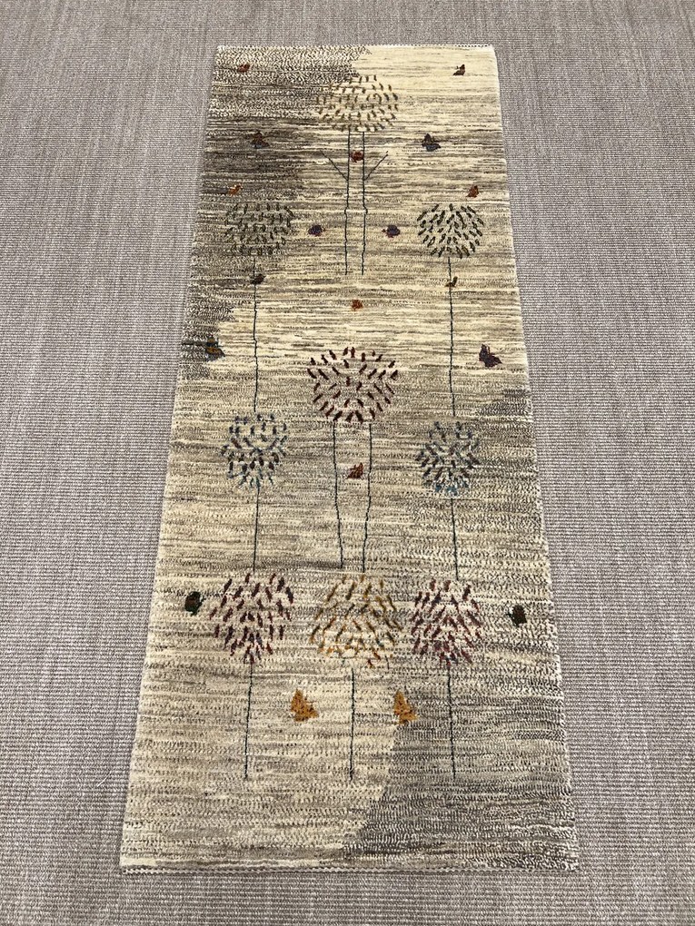 Loribaft Tappeto persiano 80x200 Beige (Iran) Annodato A Mano