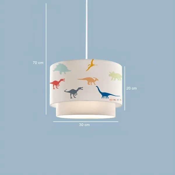 Lampadario per bambini CANDY 1xE27/40W/230V bianco/multicolore