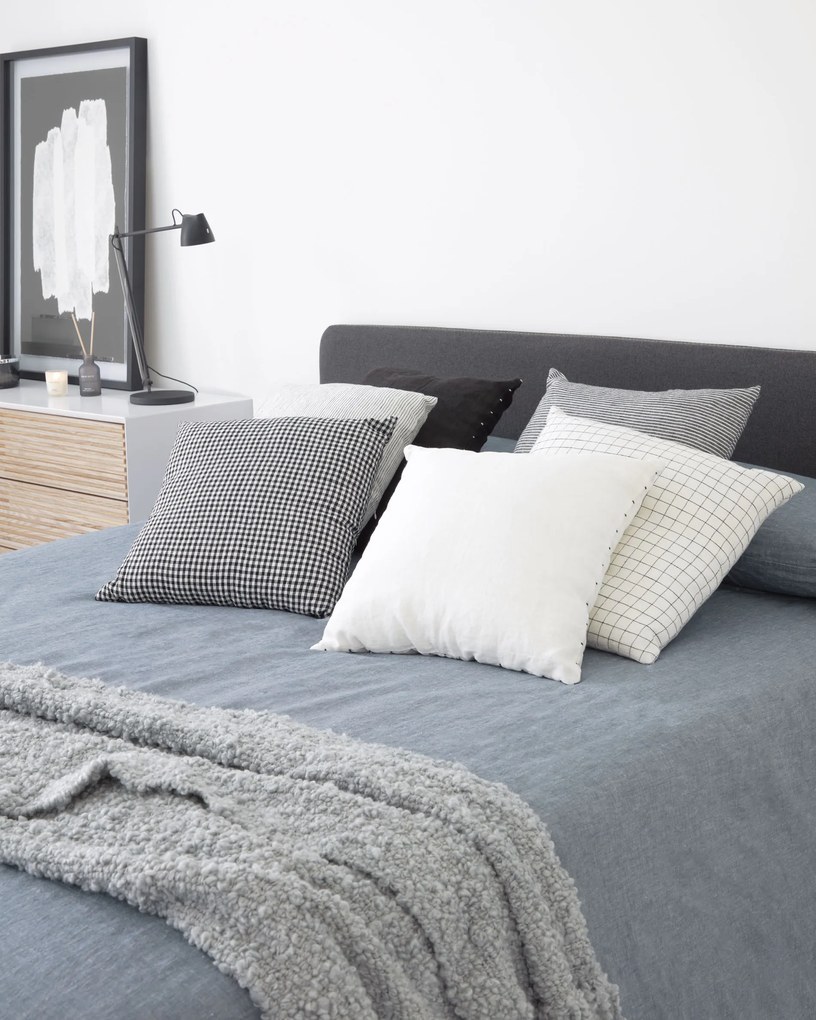 Kave Home - Testiera Dyla nera sfoderabile per letto da 160 cm