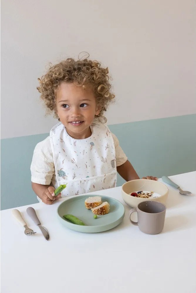 Posate per bambini marrone/beige in silicone 3 pz Olive Mix – Cam Cam Copenhagen