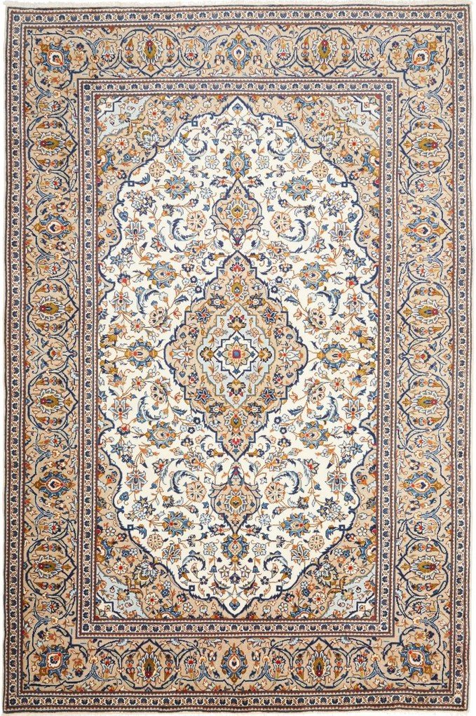Kashan Tappeto persiano 300x200 Beige (Iran) Annodato A Mano