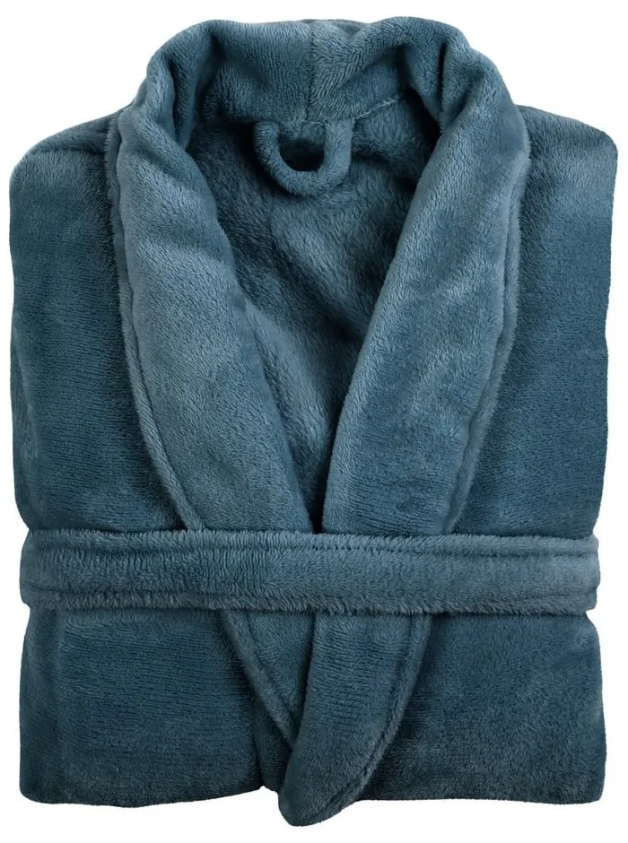 Accappatoio in micropile blu taglia L/XL Cosy - Tiseco Home Studio