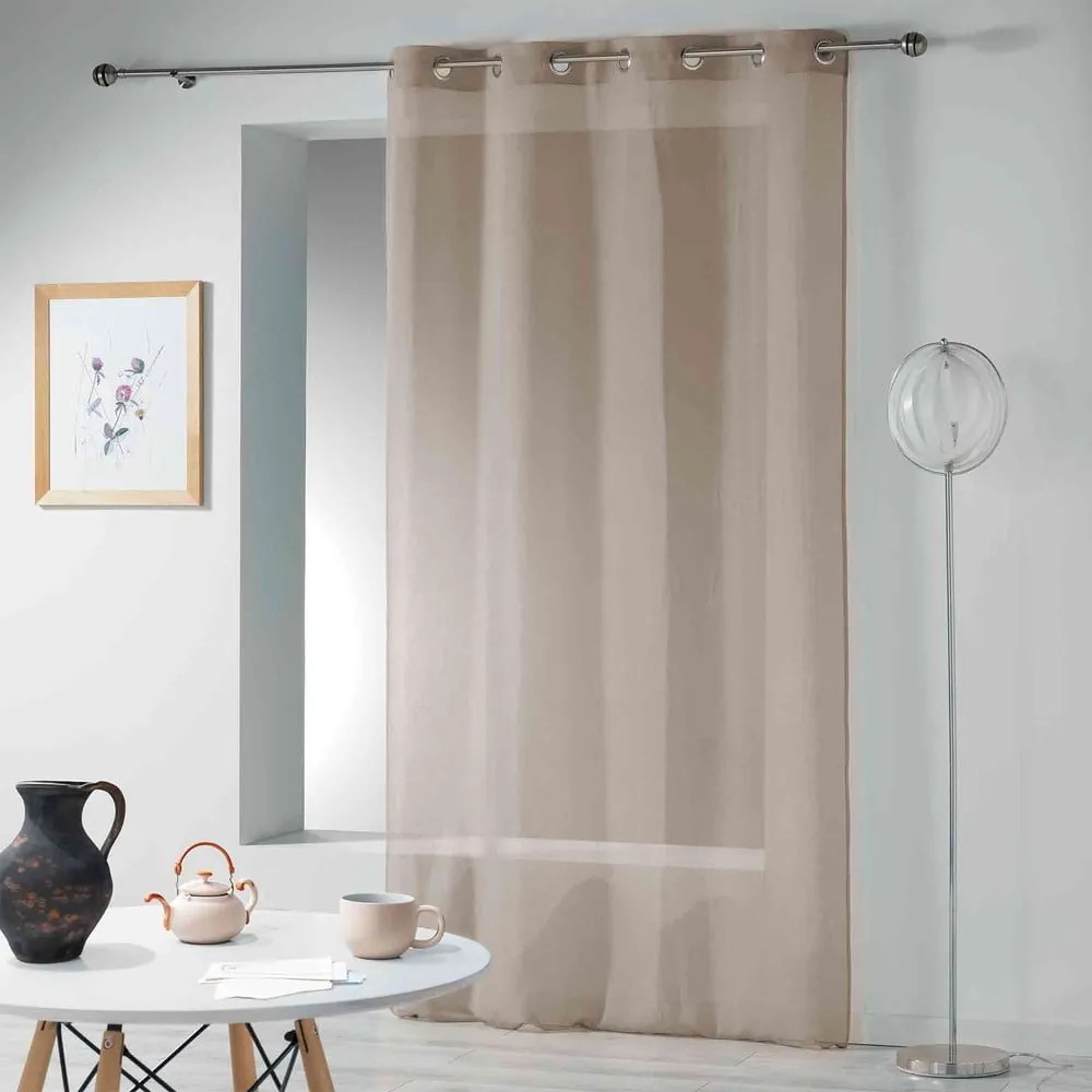 Tenda sottile beige 140x280 cm Telma – douceur d'intérieur