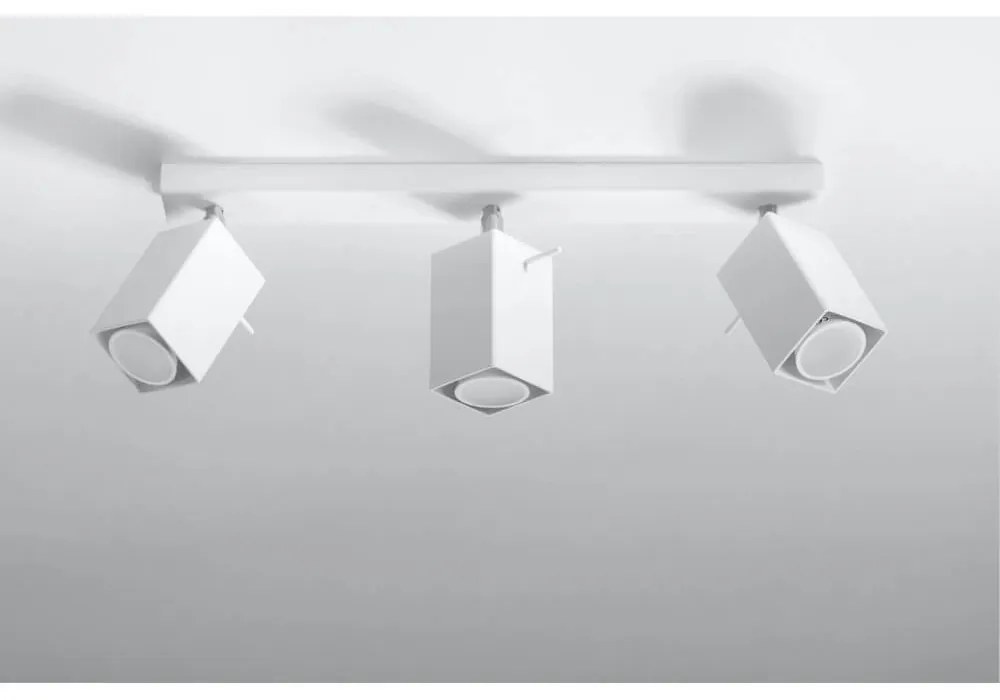 Plafoniera da Soffitto in Acciaio 3xGU10 MERIDA 3 Bianca Orientabile Colore del corpo Bianco
