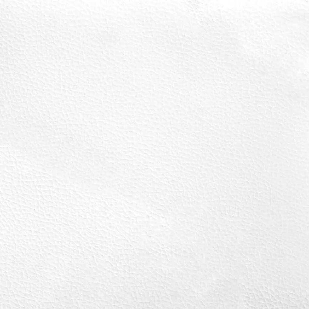 Giroletto con Testiera Bianco 160x200 cm in Similpelle