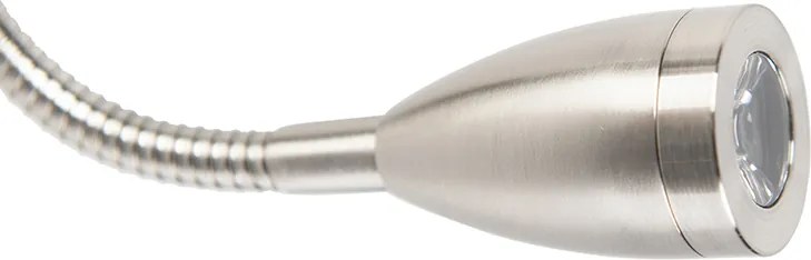 Applique da parete in acciaio con paralume in velluto con fiori e oro - Brescia