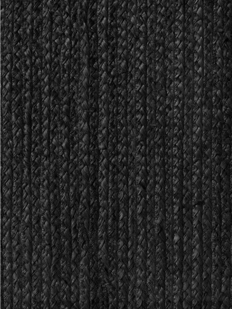 Tappeto nero in iuta reversibile/tessuto a mano 160x230 cm Braided – Hanse Home